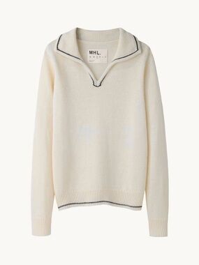 MHL by Margaret Howell Sailor Sweater in Linen Wool Knit womens